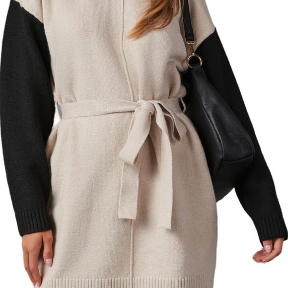 New Vici sweater dress with belt tie. - Picture 3 of 3